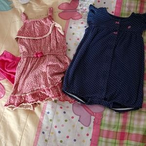 Two girls summer outfits size 18 months